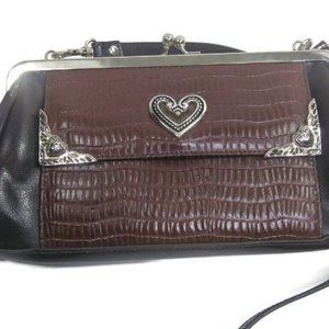 Vintage Langdon Leather Clutch Shoulder Bag